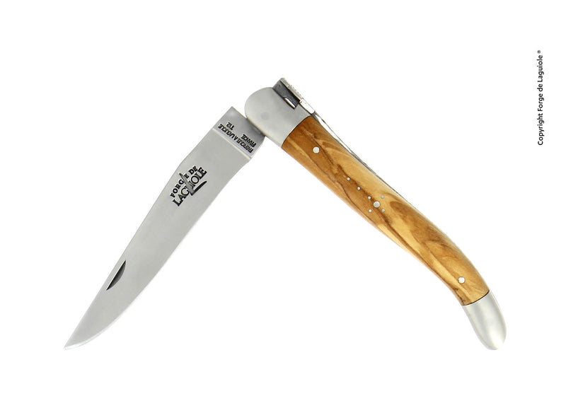 Forge de Laguiole Fickkniv 11 cm | Olivträhandtag & Satinfinish
