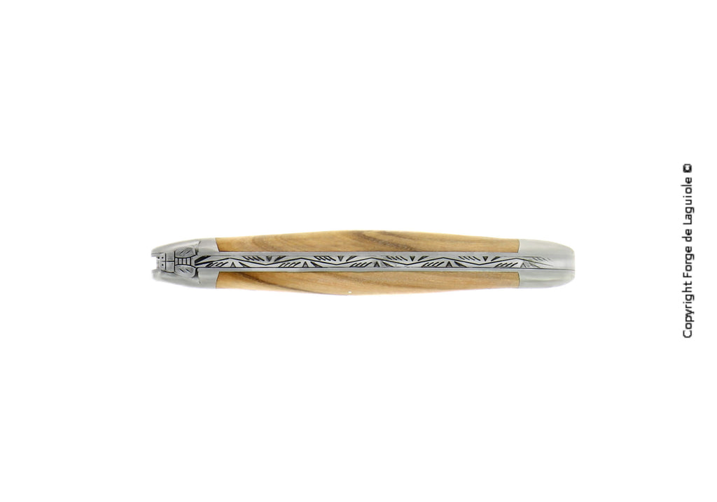Forge De Laguiole, Fickkniv, 11 cm, olivträhandtag, matt finish