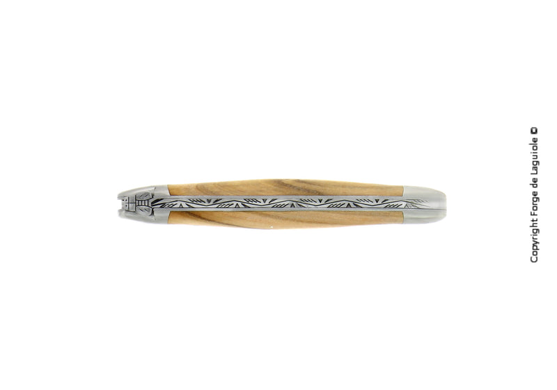 Forge de Laguiole Fickkniv 11 cm | Olivträhandtag & Satinfinish