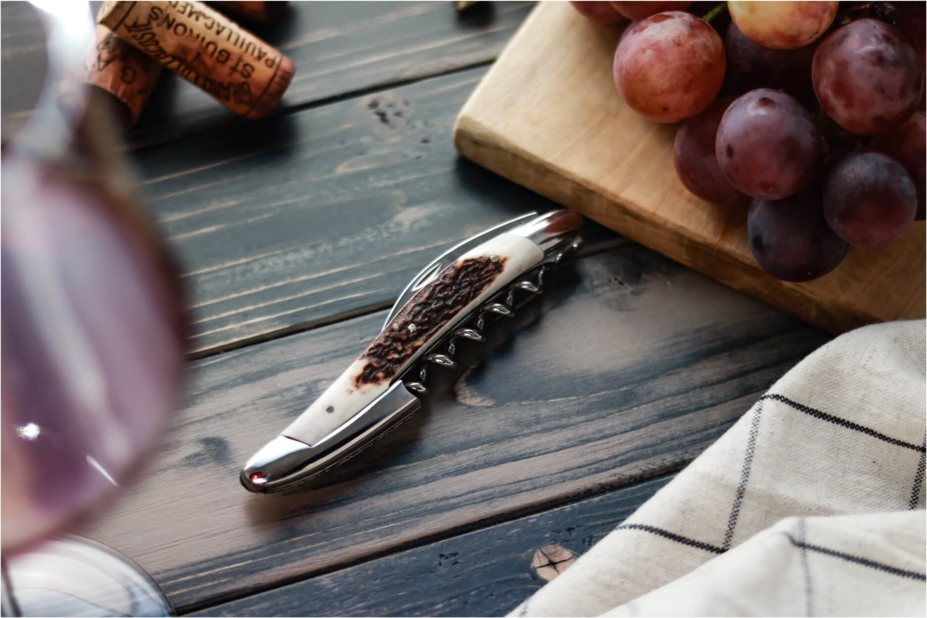 Forge De Laguiole Sommelier Hjorthorn Högglansfinish