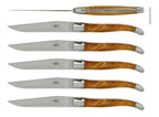 Forge De Laguiole olivträhandtag och satinfinish