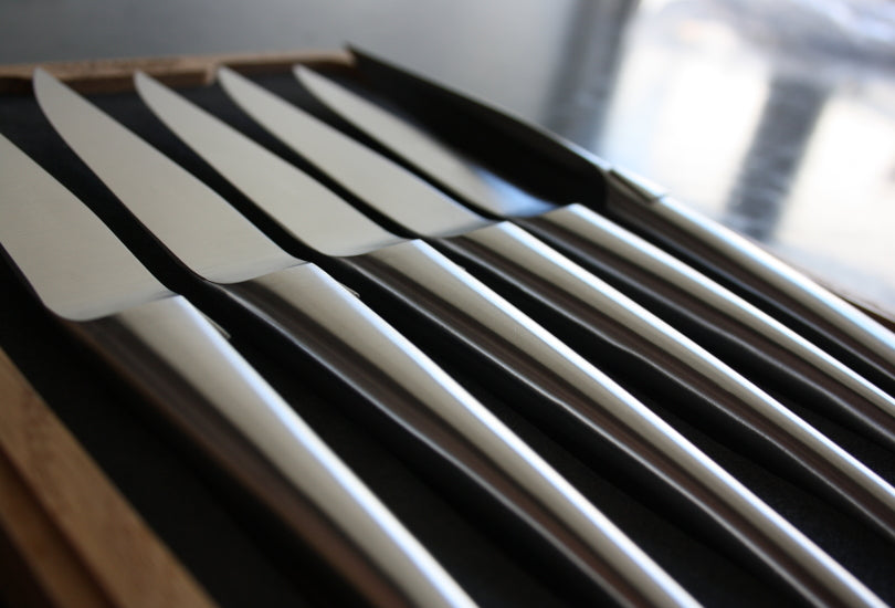 Laguiole En Aubrac Matt Rostfritt Stål Steakknivar