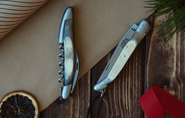 Presentset - Aubrac Kohorn - Sommelierkniv och Fällkniv - Forge De Laguiole