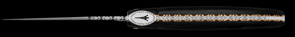 Laguiole En Aubrac - ORIGINE TOUR EIFFEL - Fickkniv med ebenholtshandtag