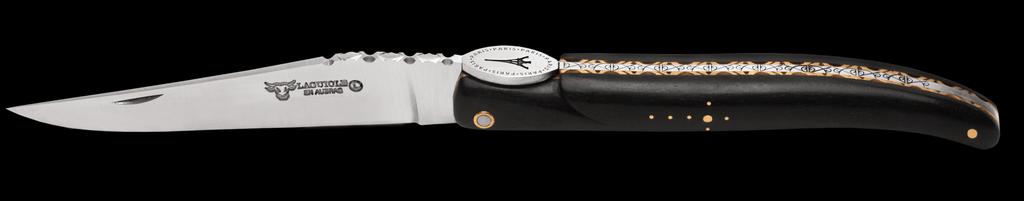 Laguiole En Aubrac - ORIGINE TOUR EIFFEL - Fickkniv med ebenholtshandtag