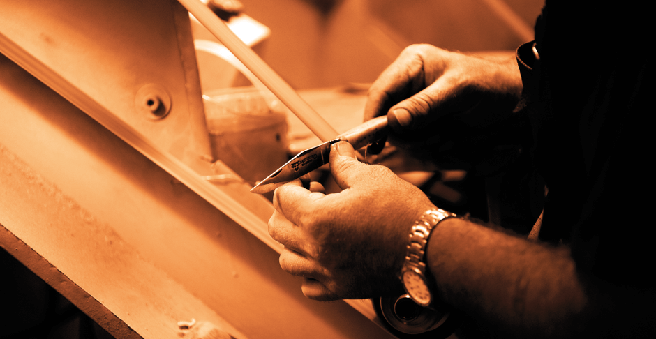 Laguiole En Aubrac - ORIGINE TOUR EIFFEL - Fickkniv med ebenholtshandtag