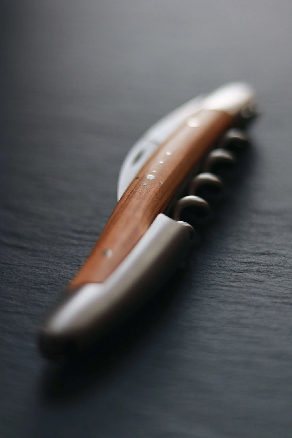 Giftset - Olivewood -  Sommelier Wineopener and Folding knive - Forge De Laguiole