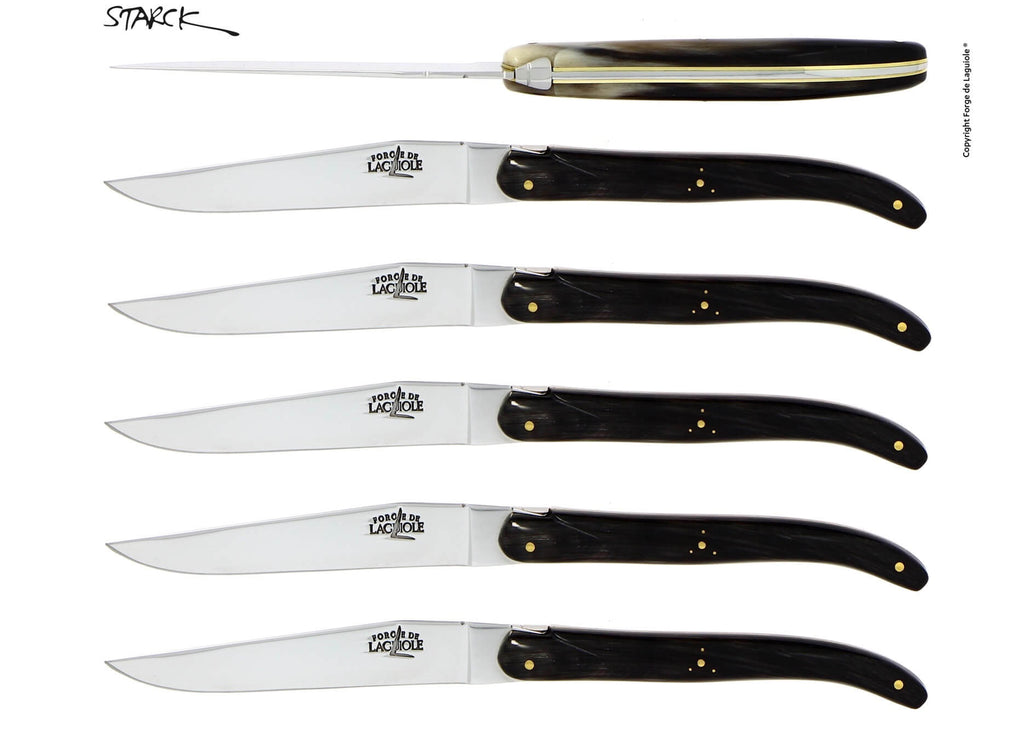 Set med Forge De Laguiole-knivar designade av Philippe Starck