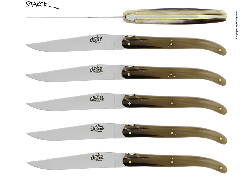 Set med Forge De Laguiole-knivar designade av Philippe Starck