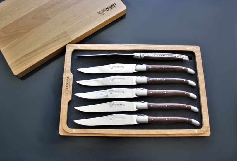 Laguiole En Aubrac Wenge Wood Steak Knives