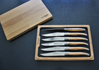 Laguiole En Aubrac Olive Wood Steak Knivar