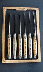 Laguiole En Aubrac Olive Wood Steak Knivar
