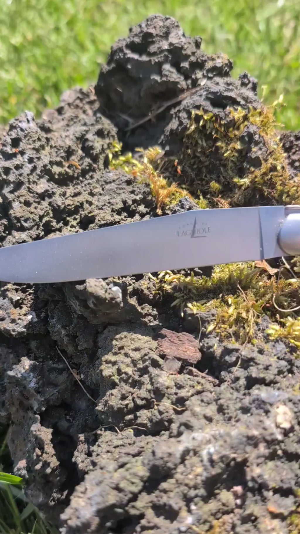 Forge De Laguiole olivträhandtag och satinfinish